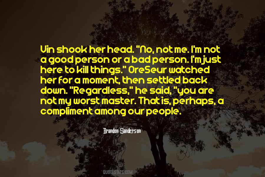 You Are A Bad Person Quotes #79260