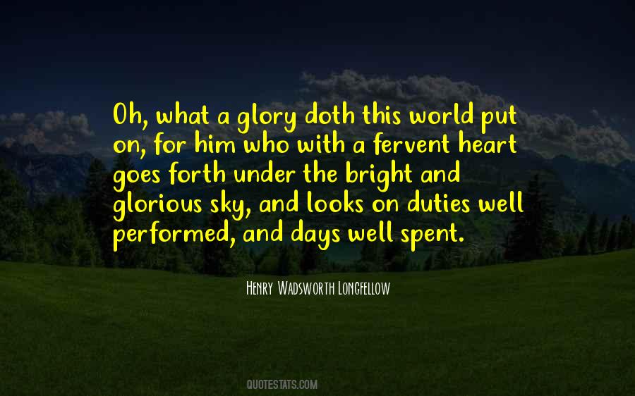 Quotes About A Glorious Day #562094