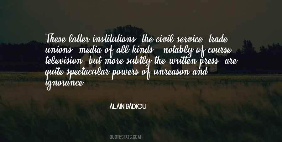 Ignorance Politics Quotes #1044499
