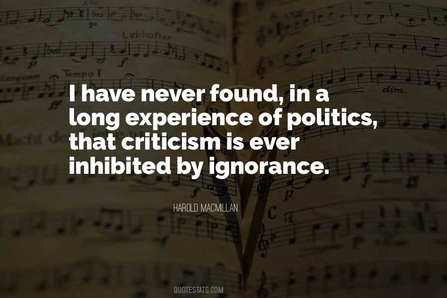 Ignorance Politics Quotes #1803279