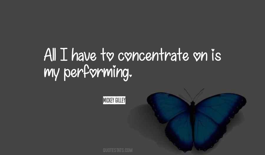 Concentrate On Myself Quotes #66792