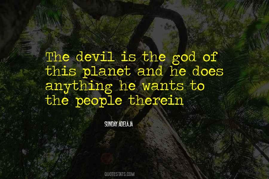Devil God Quotes #82189