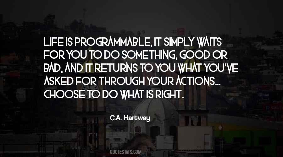 What Is A Good Life Quotes #205444