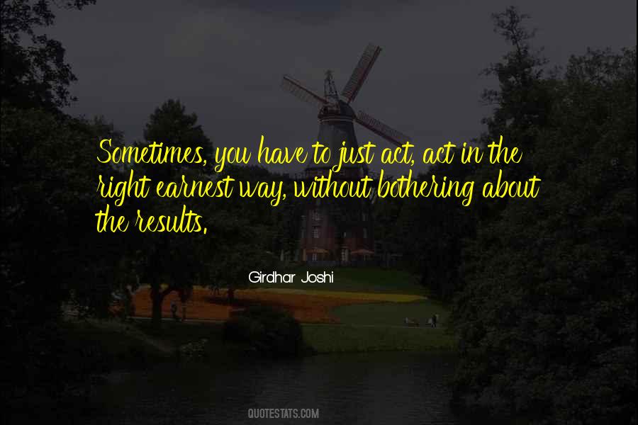 Just Act Quotes #1219259