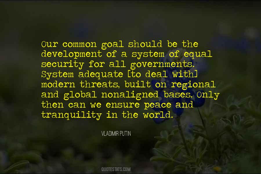 Security And Development Quotes #1607534