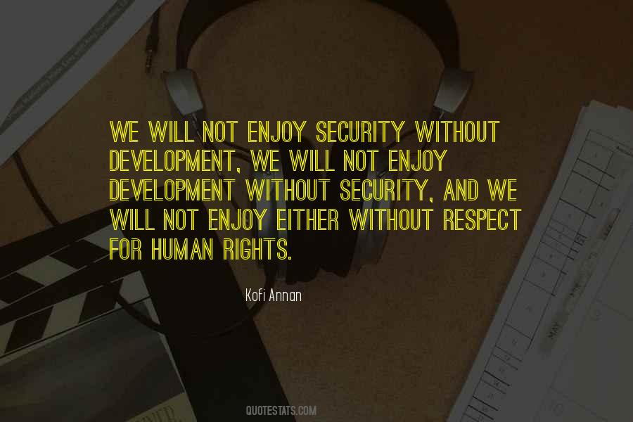 Security And Development Quotes #1763454