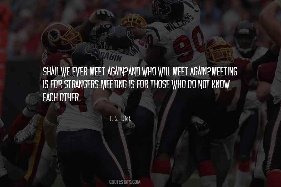 We Meet Each Other Quotes #559704