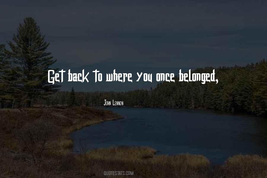 Get You Back Quotes #22255