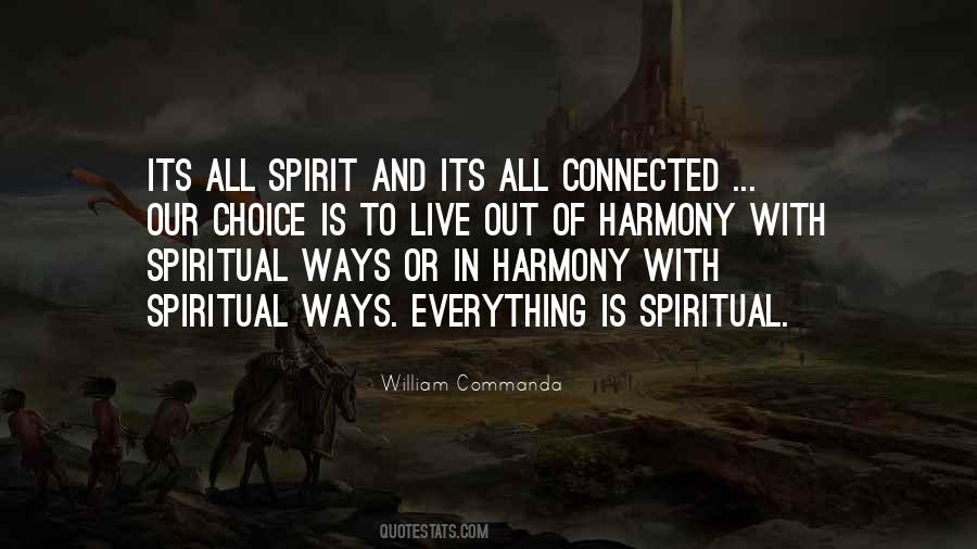Spiritual Harmony Quotes #400877