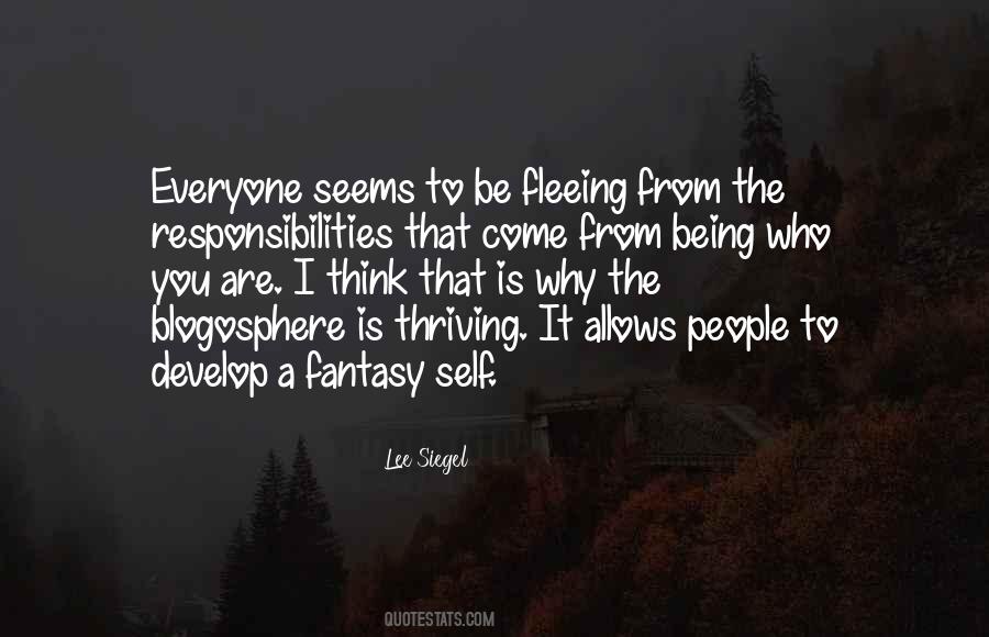 Quotes About Being A Fantasy #705967