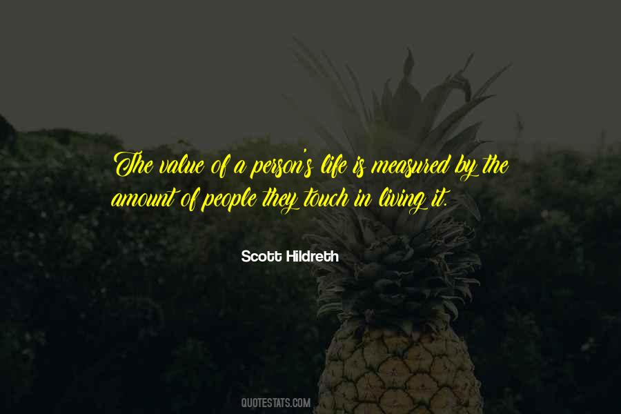 The Value Of Person Quotes #171205