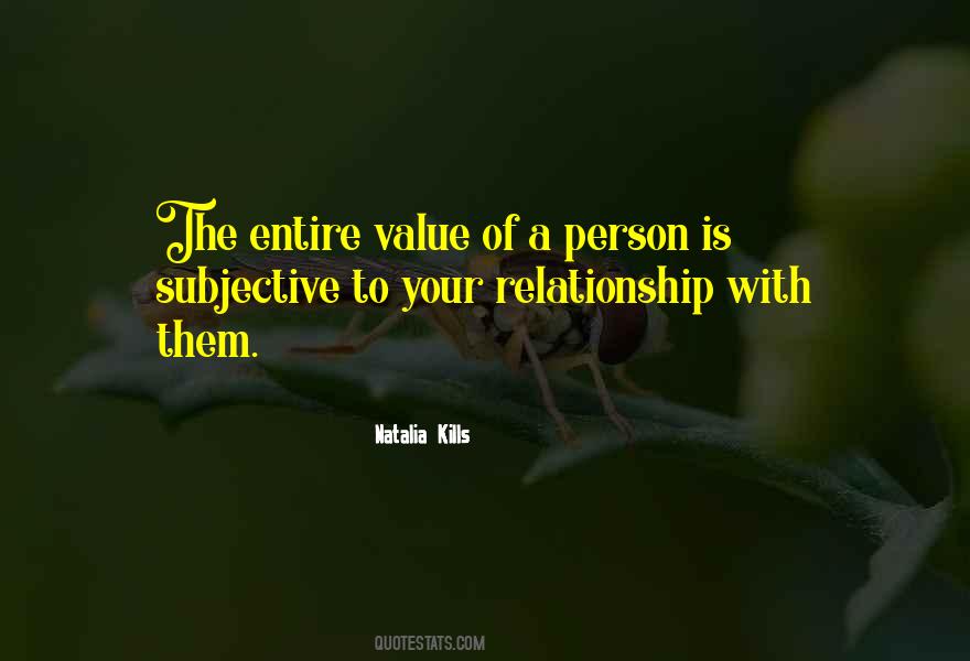 The Value Of Person Quotes #201287