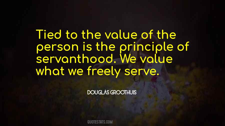 The Value Of Person Quotes #282659