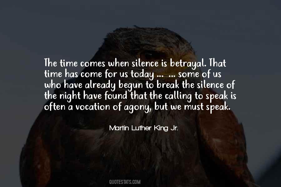 Silence Break Quotes #1232666