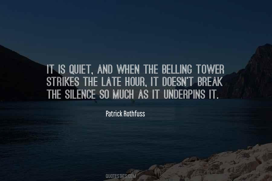 Silence Break Quotes #155324
