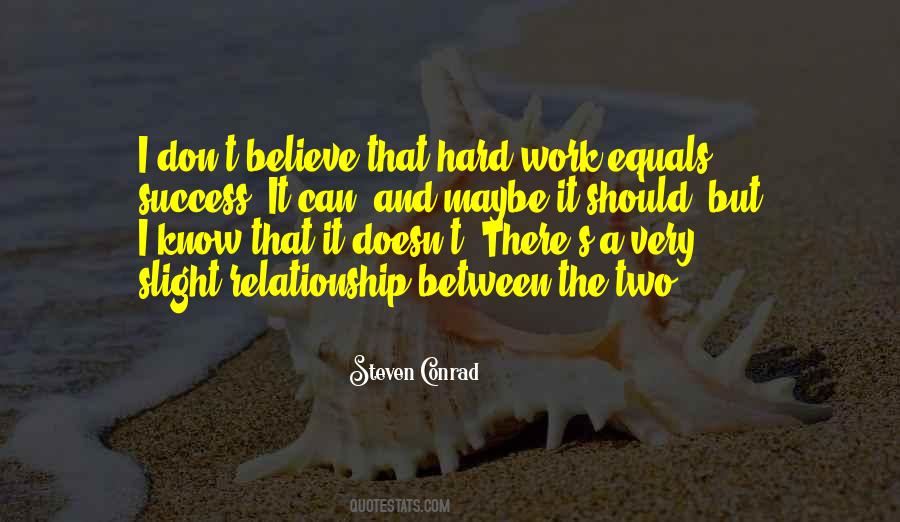 Believe Hard Work Quotes #848957