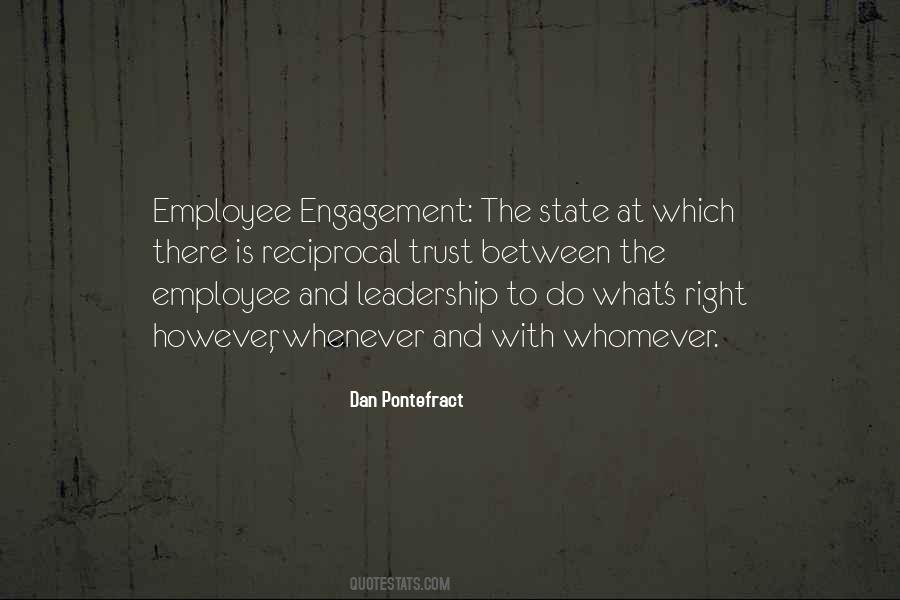 Leadership Engagement Quotes #1443425