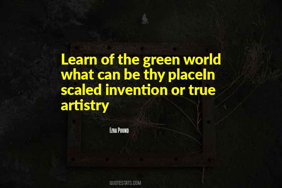 Green Place Quotes #1336914