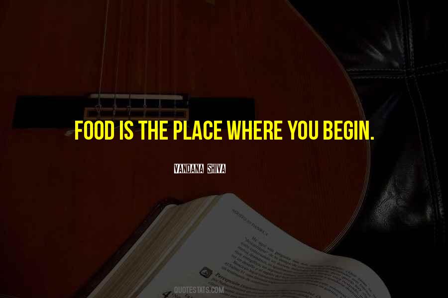 Food Place Quotes #184224