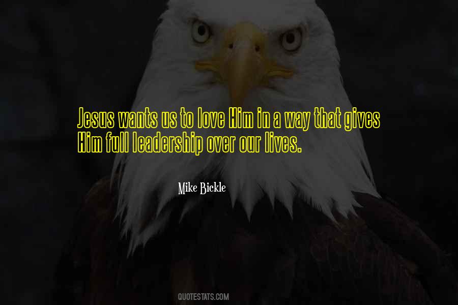 Leadership Jesus Quotes #1804329
