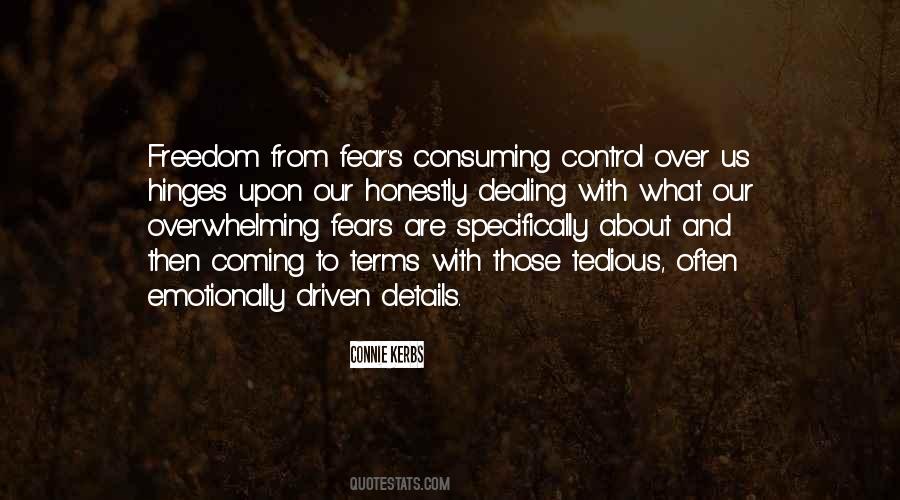 Fear Control Quotes #1295907