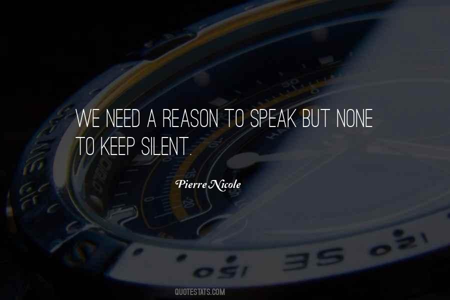 Just Keep Silent Quotes #236045