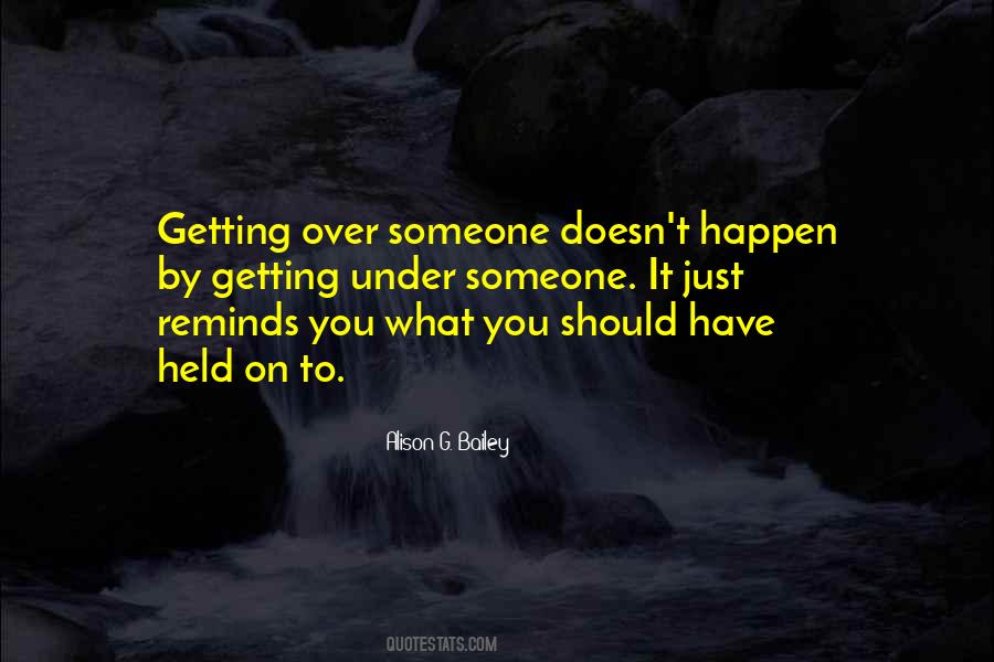 Getting Over Quotes #456684