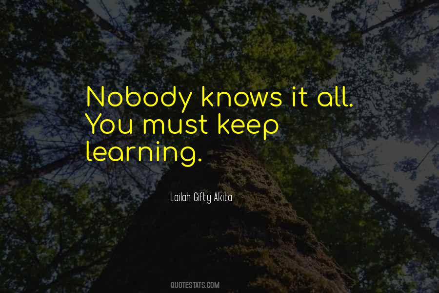 Just Keep Learning Quotes #109206