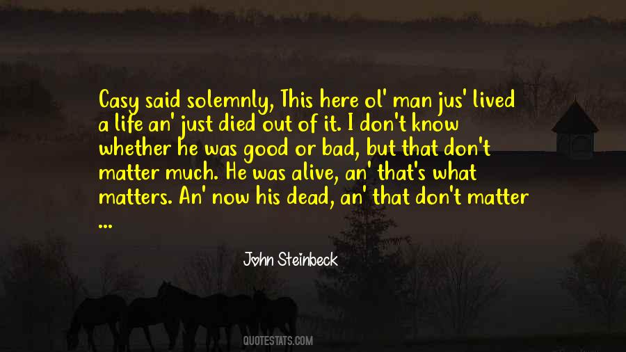Know What Matters Quotes #1000344