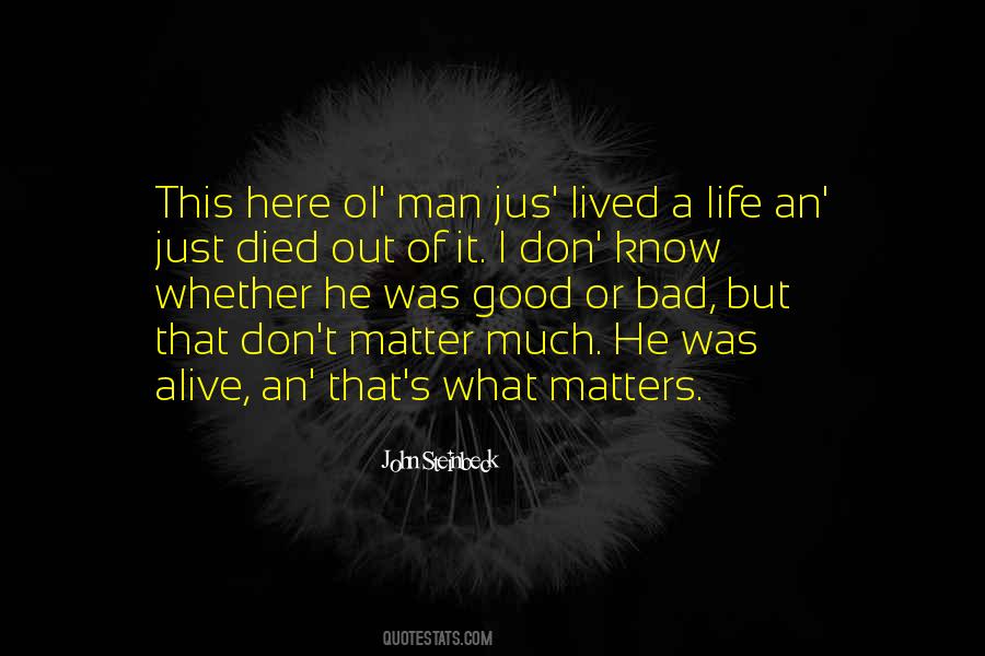 Know What Matters Quotes #306654