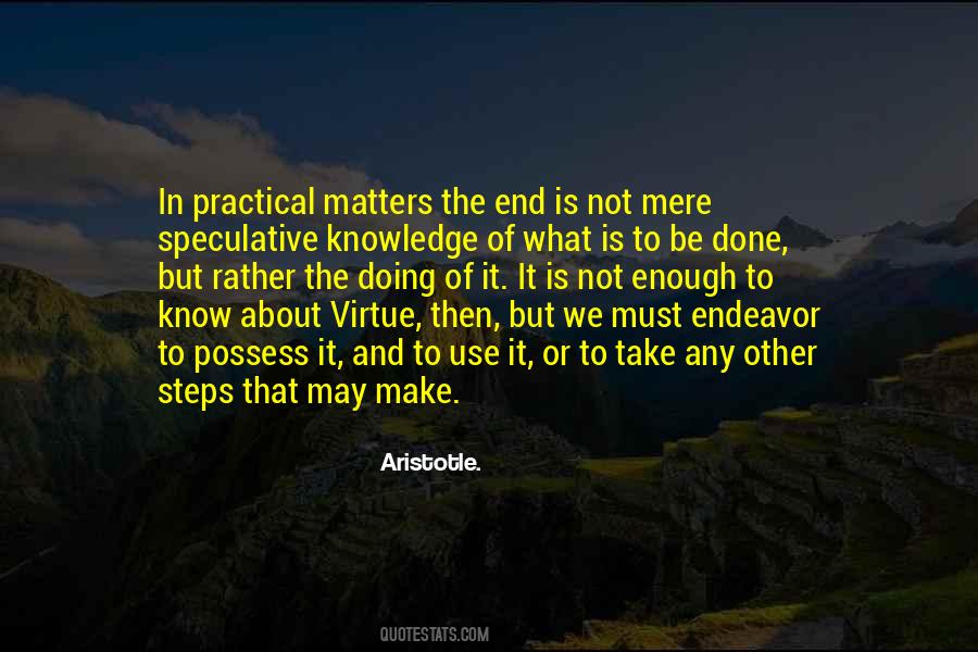 Know What Matters Quotes #703972