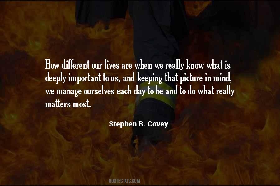 Know What Matters Quotes #803835