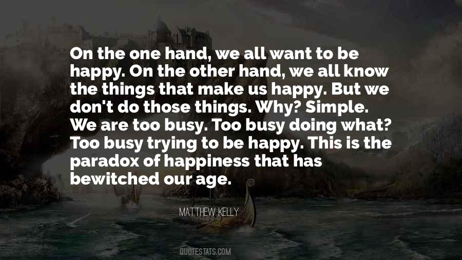 Quotes About Doing The Simple Things #1659583