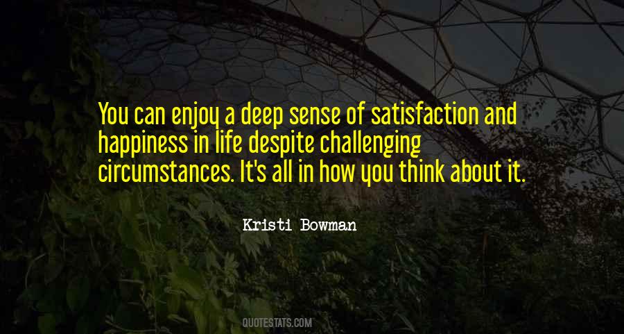 Deep Sense Quotes #1503957