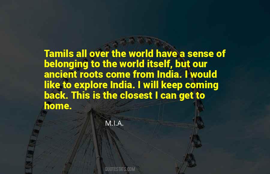 Back To Our Roots Quotes #1543534