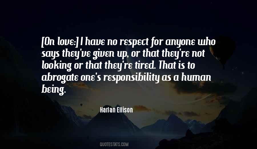 Quotes About Responsibility Respect #1824095