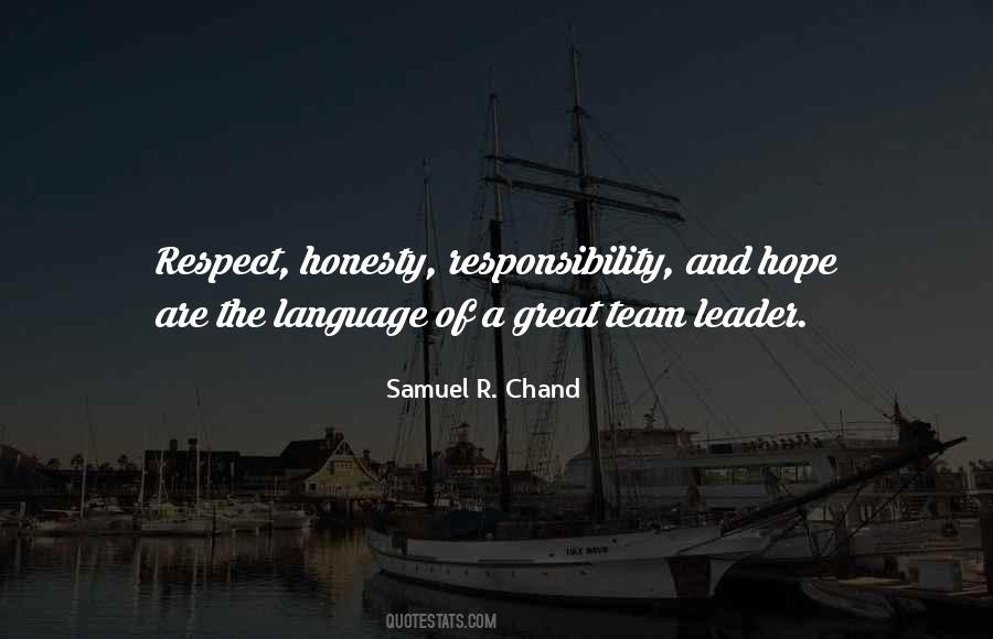 Quotes About Responsibility Respect #607793