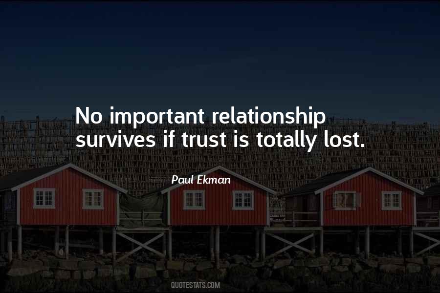 Trust Lost Quotes #324676