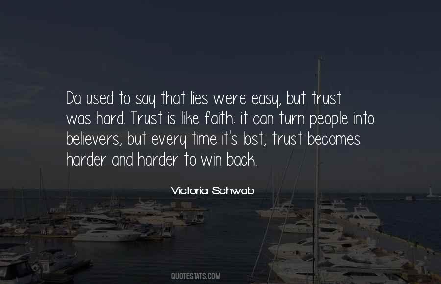Trust Lost Quotes #358284