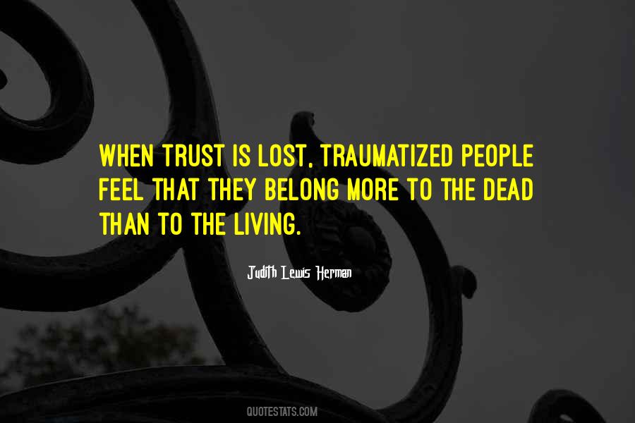 Trust Lost Quotes #92069