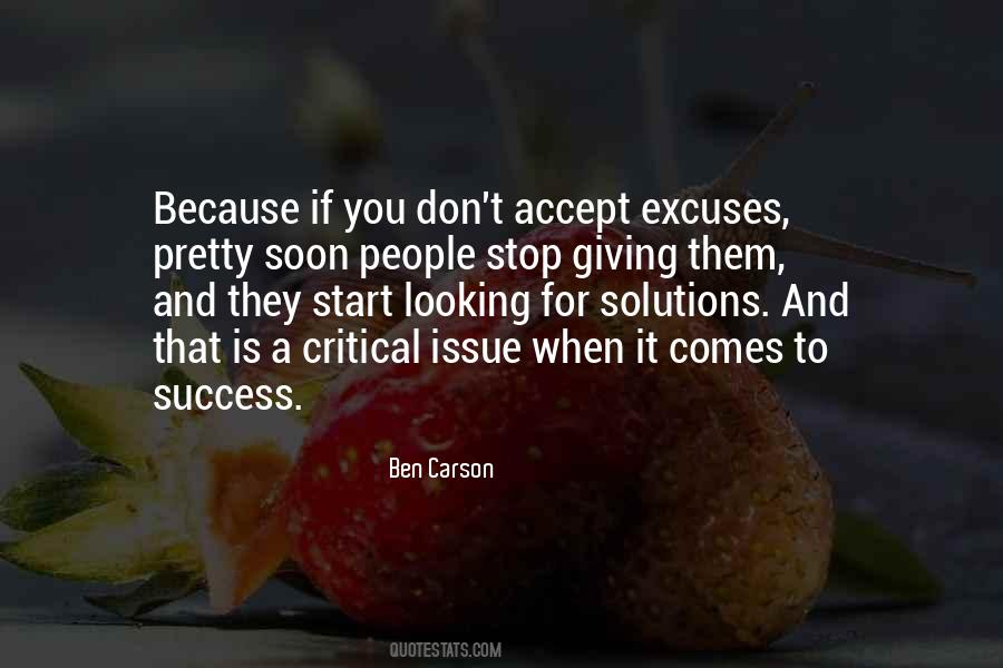 Success Excuses Quotes #782522
