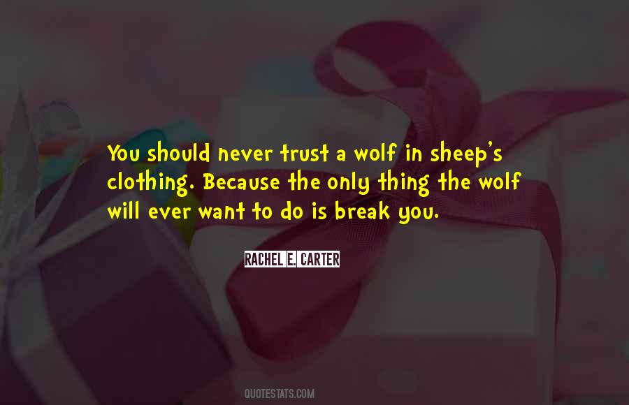 Never Break Your Trust Quotes #424518