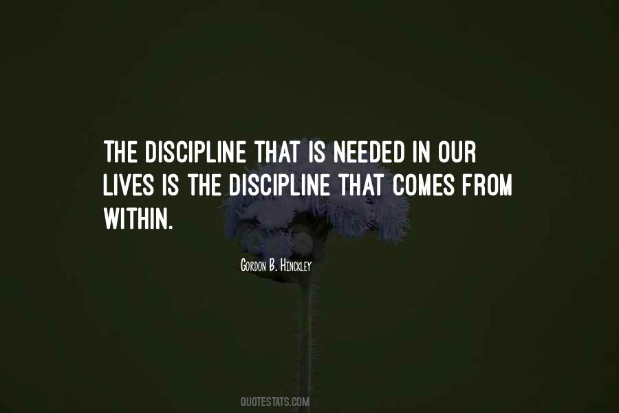 Discipline Life Quotes #665641