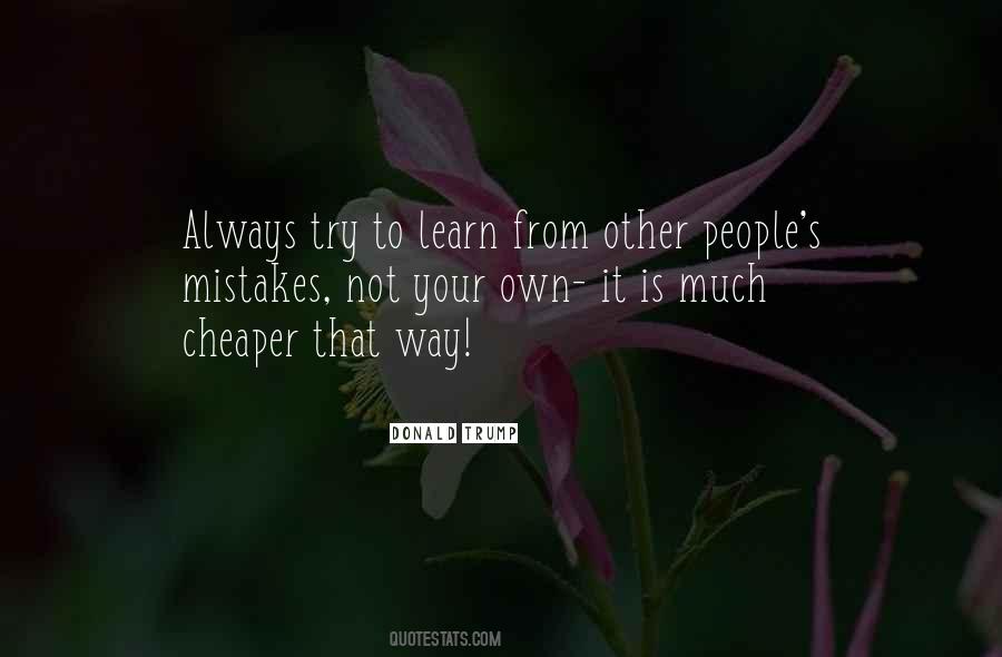Always Learn From Your Mistakes Quotes #1128399