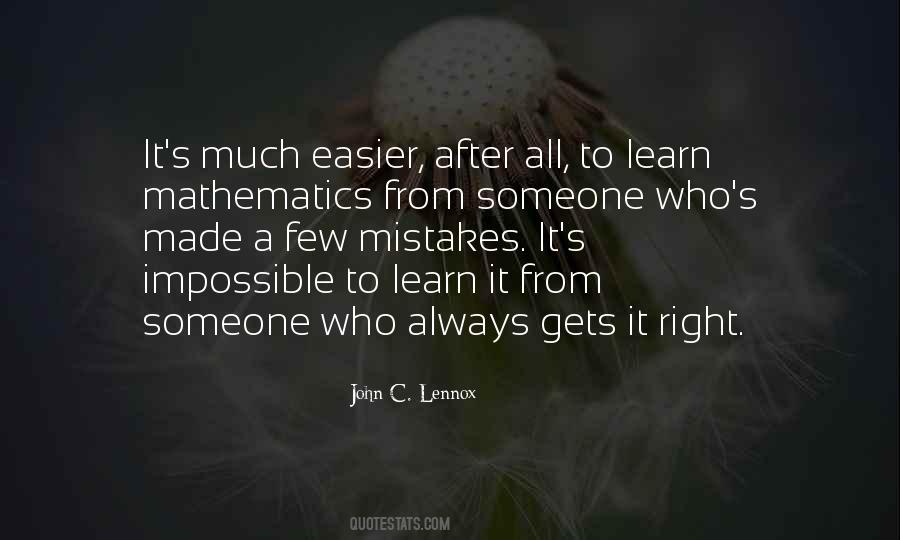Always Learn From Your Mistakes Quotes #1647651