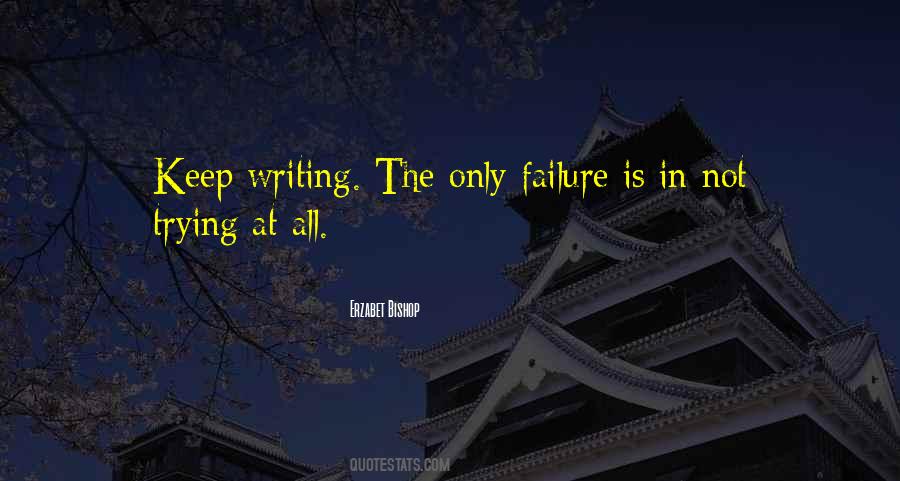 The Only Failure Is Not Trying Quotes #1139384