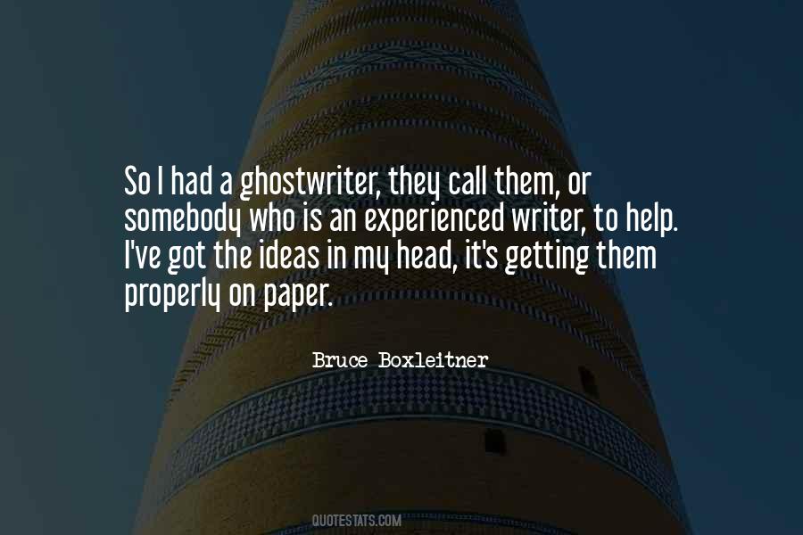Ghostwriter Quotes #891146