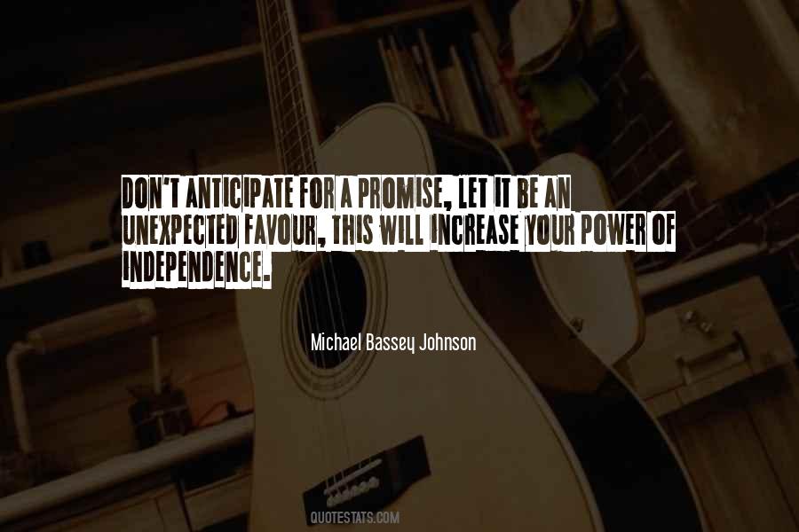 Power Of Anticipation Quotes #1762338