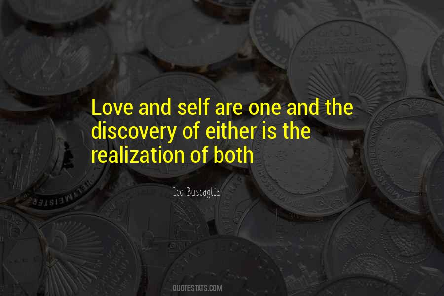 Self Realization Love Quotes #48029