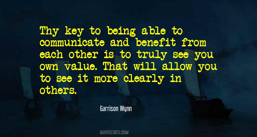 Own Value Quotes #154576